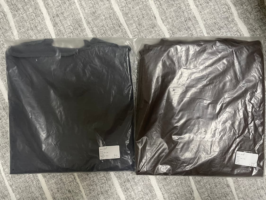 Seasalt Loop hem tee (soil/melange navy) 상품이미지2