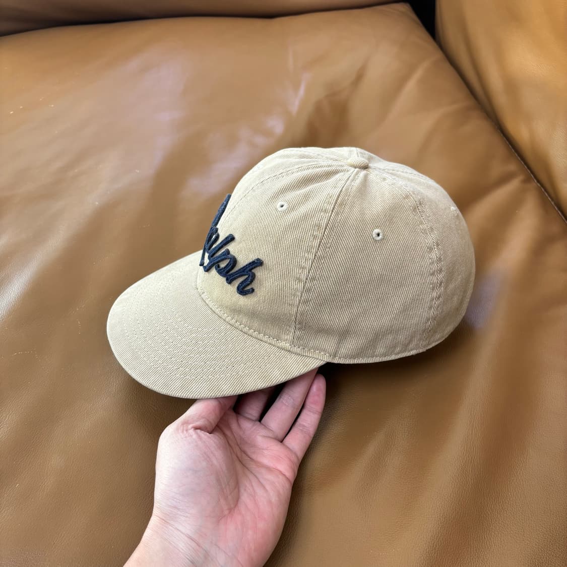 폴로 랄프로렌 볼캡 모자 아플리케 탄 베이지 상품이미지4