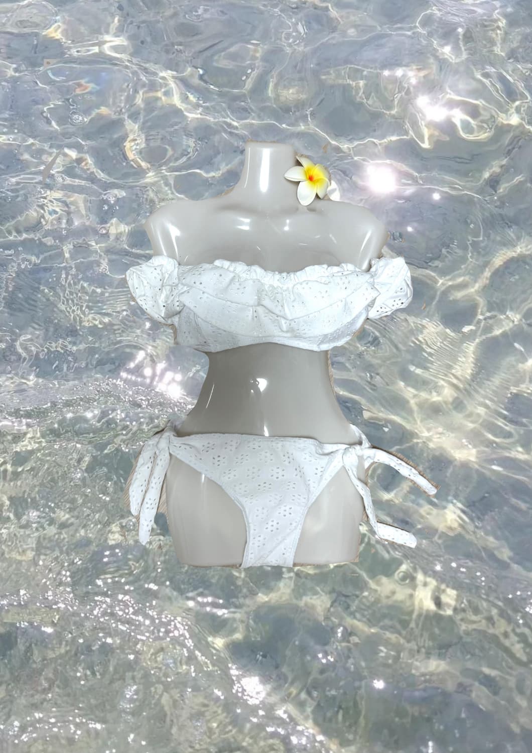 화이트 모노키니🐚 상품이미지1