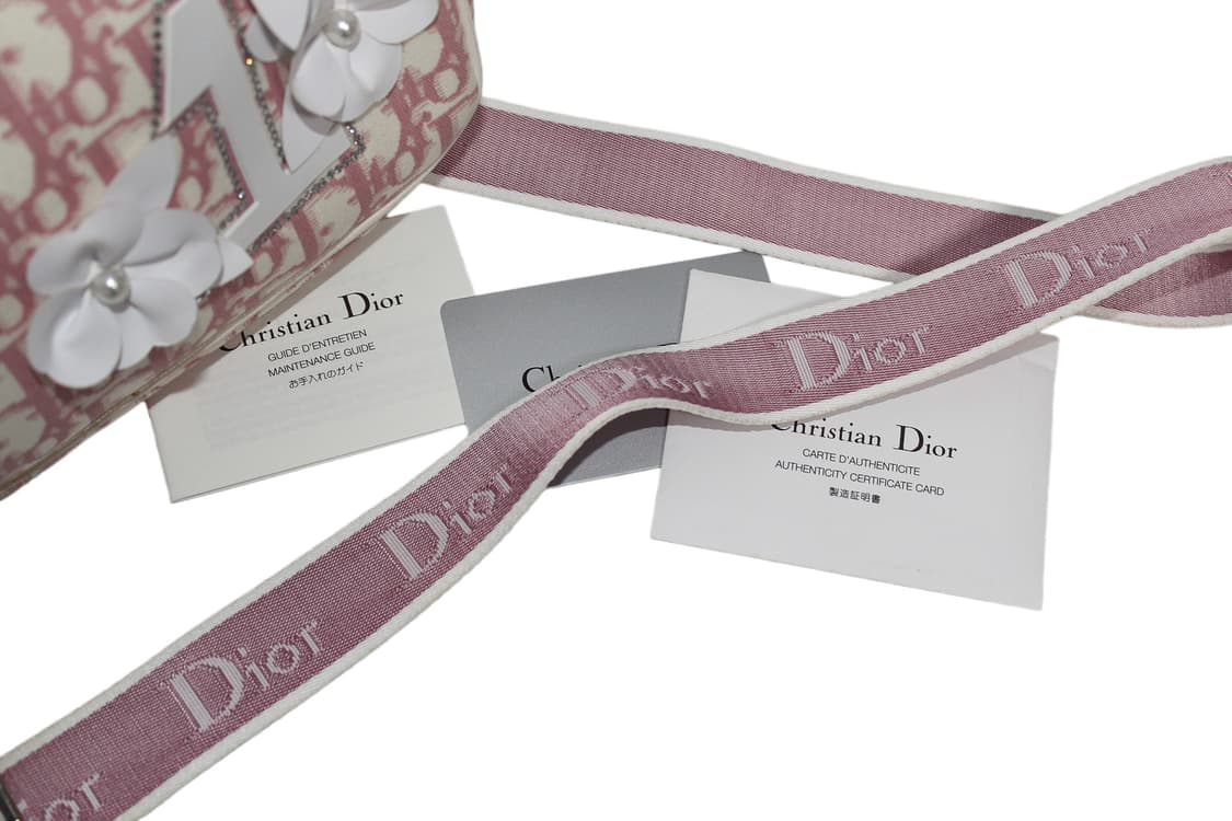 🌹Dior 디올 오블리크 걸리 새들 플라워 크로스백 상품이미지8