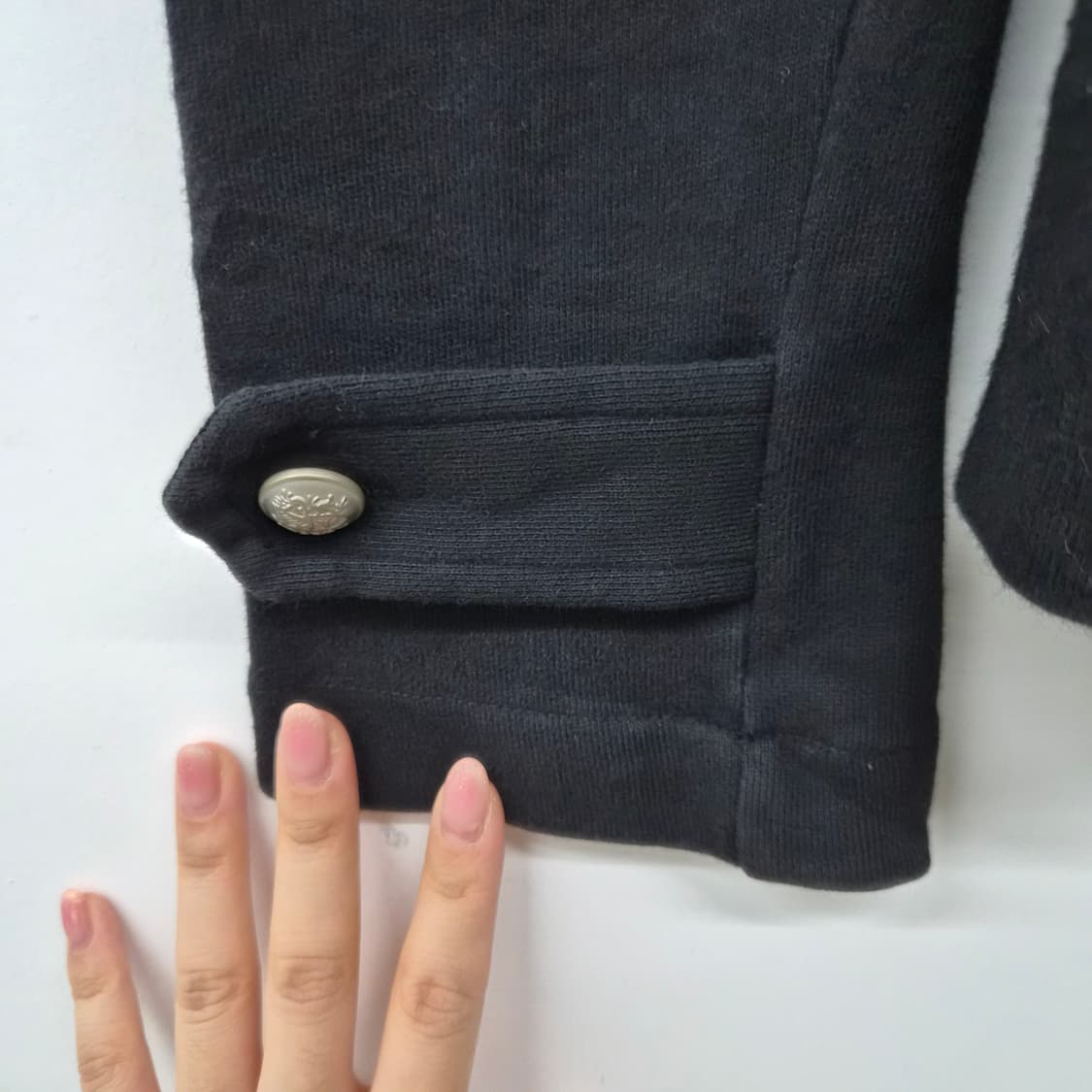 알마니 블랙 밀리터리 스타일 자켓 여성 S 상품이미지4