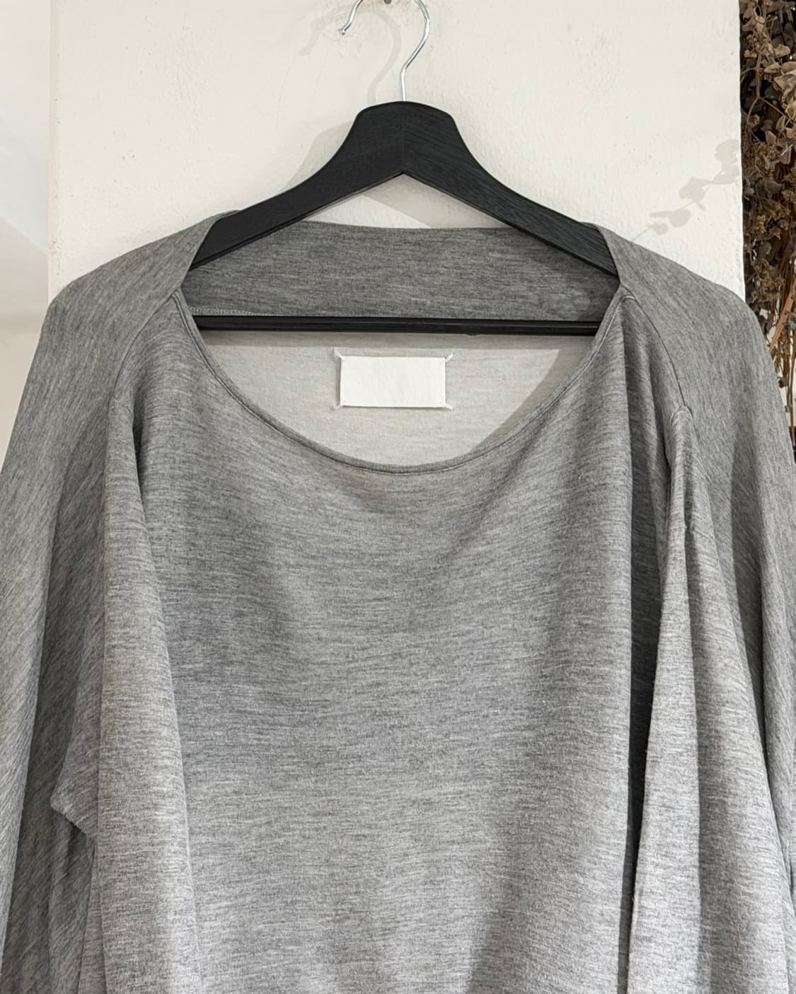 메종 마르지엘라 그레이 보트넥 롱슬리브 티셔츠 상품이미지4