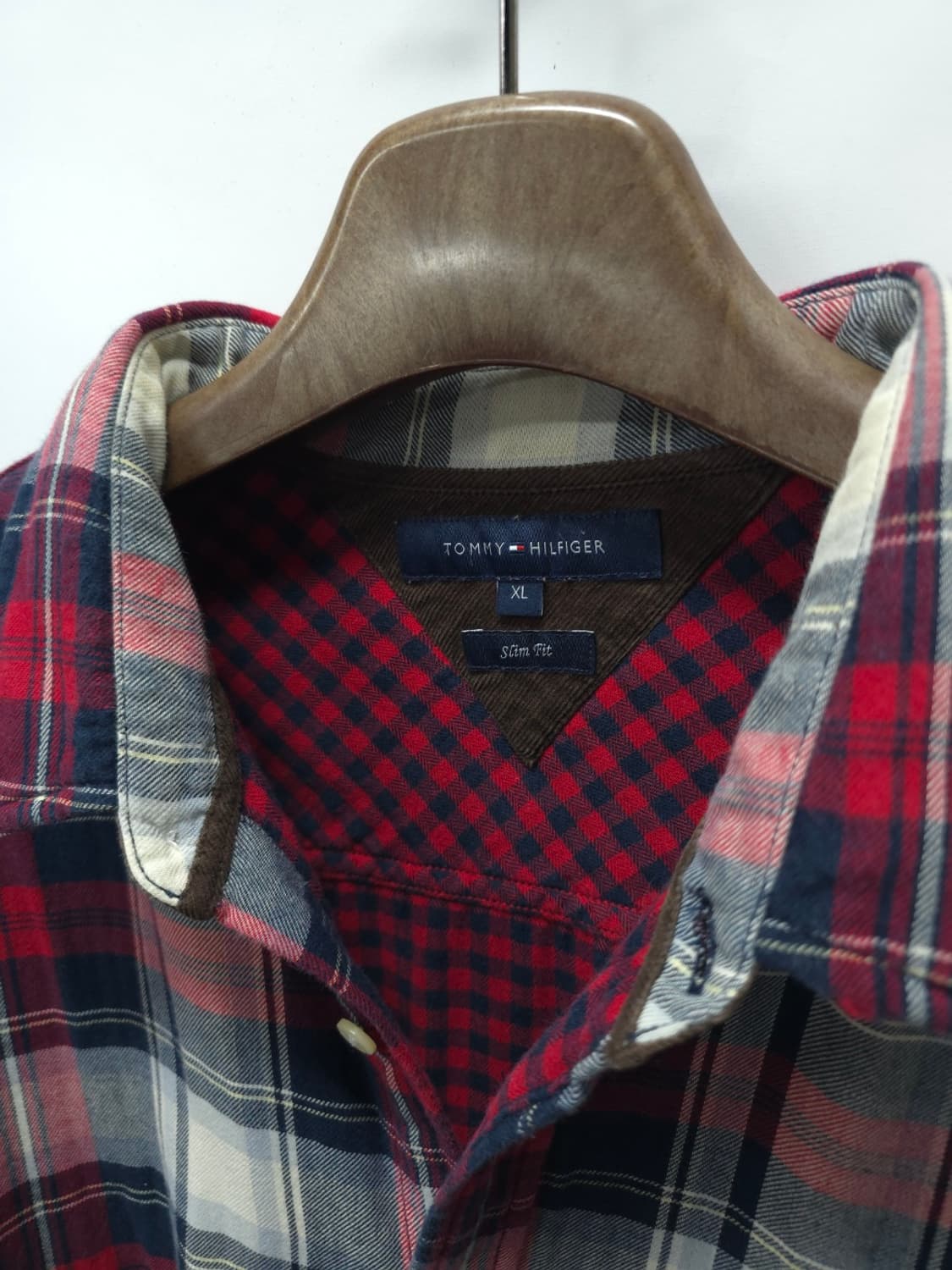 타미힐피거 두께감있는 코튼 이중 체크셔츠 ( 100~105 ) 상품이미지8