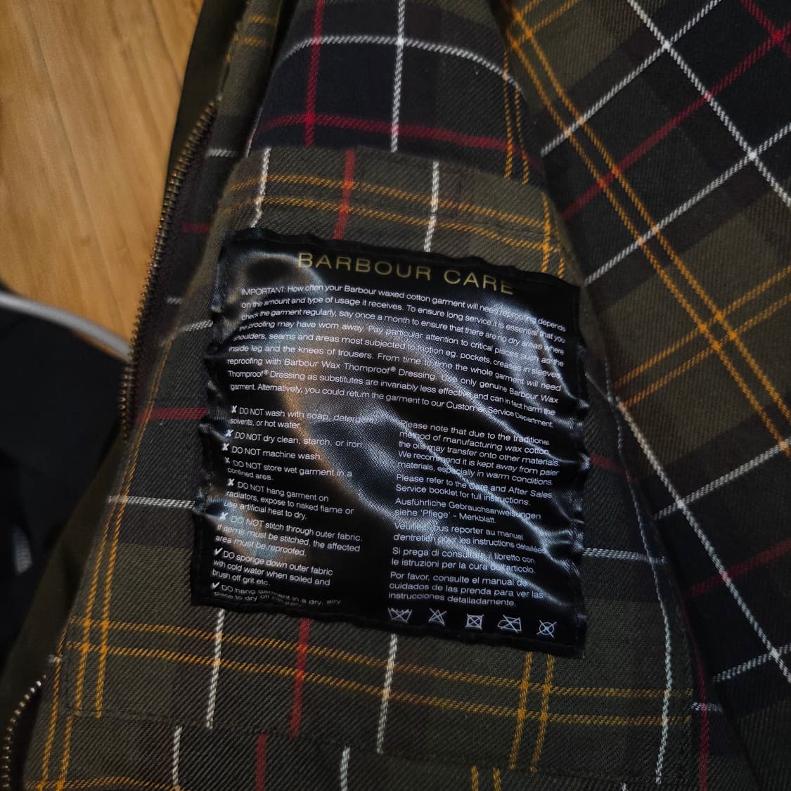바버 비데일 왁스 자켓 (XL)
 상품이미지8