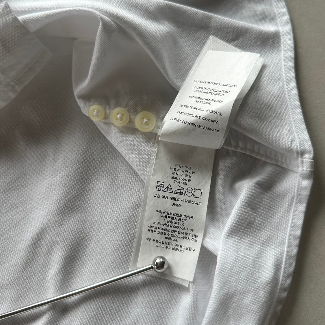 [L-XL]폴로 랄프로렌 클래식핏 화이트 옥스포드 셔츠 상품이미지9