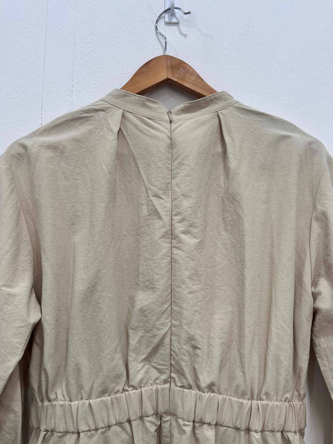 지컷 Gcut 바스락 벨티드 롱 원피스 플레어 베이지 M 상품이미지6