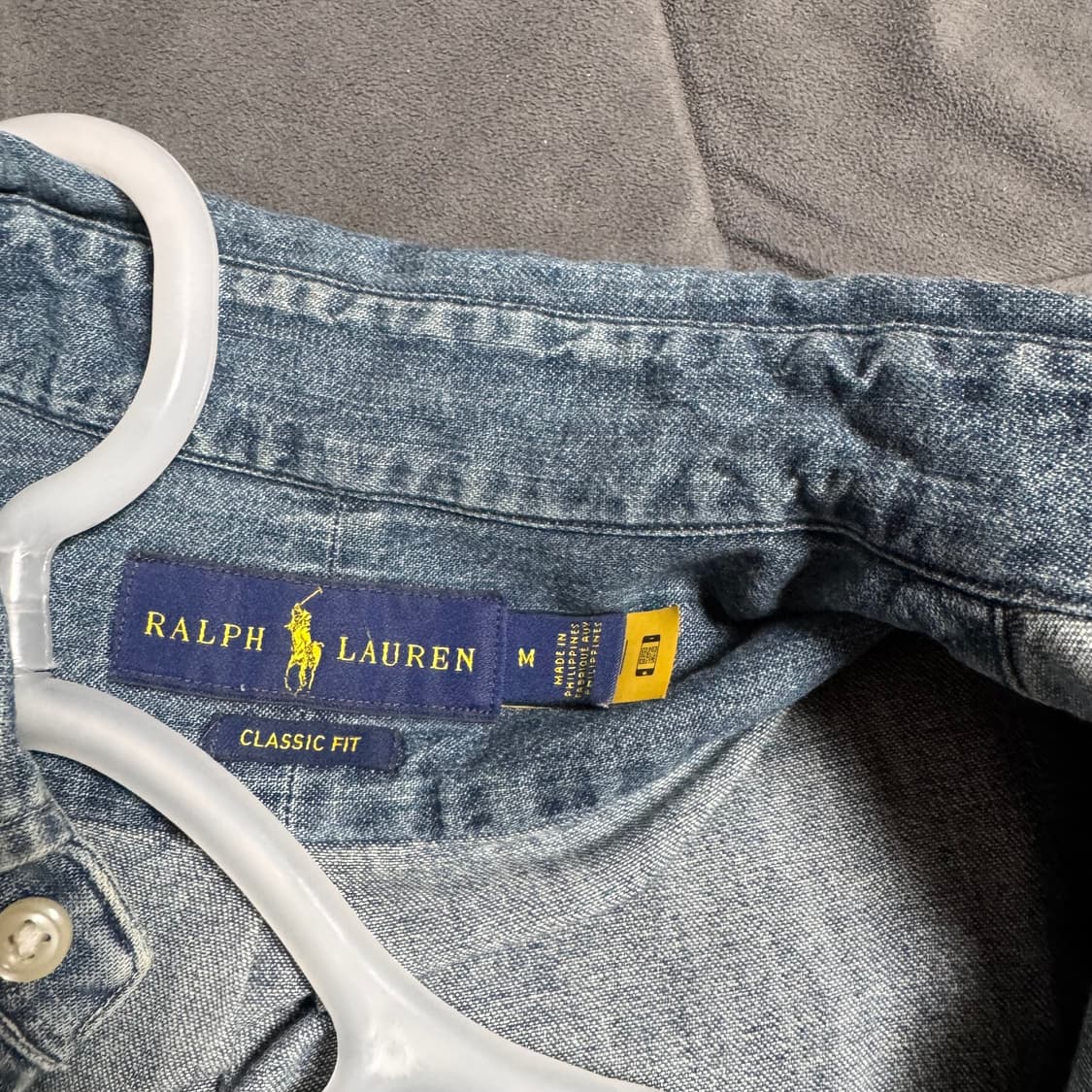 폴로 샴브레이 셔츠 클래식핏 m 상품이미지2