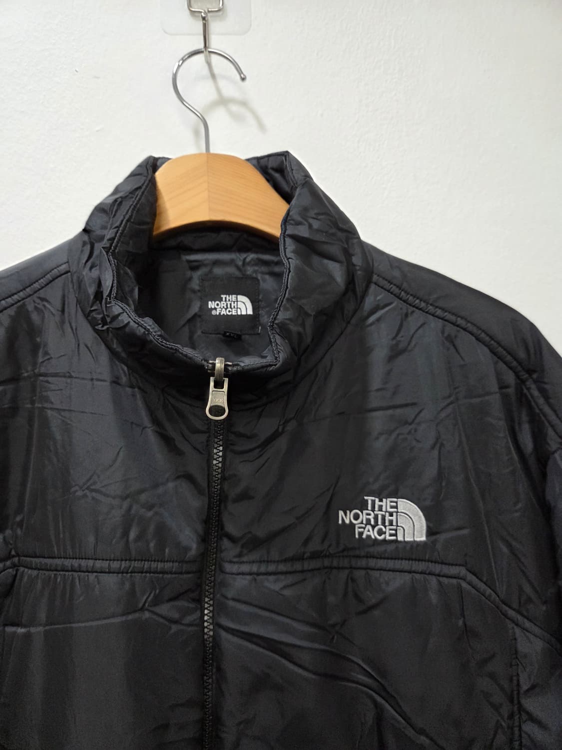 노스페이스 1211-3 블랙 폴리 패딩 점퍼 내피겸용 110 상품이미지3