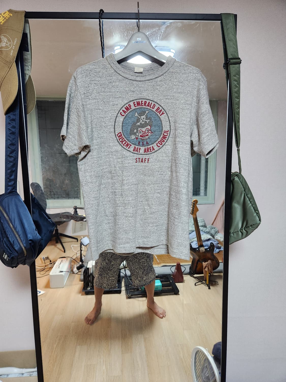 웨어하우스 프린팅 티셔츠 S판매합니다 상품이미지1