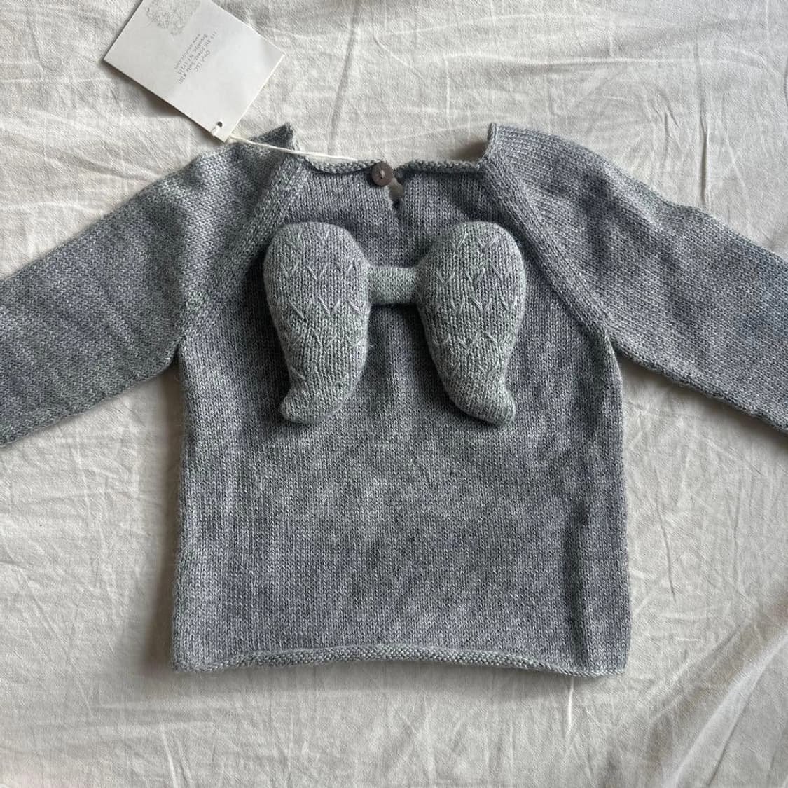 [택 ⭕] Oeuf 우프 천사 프리미엄 아기 베이비 니트 상품이미지1