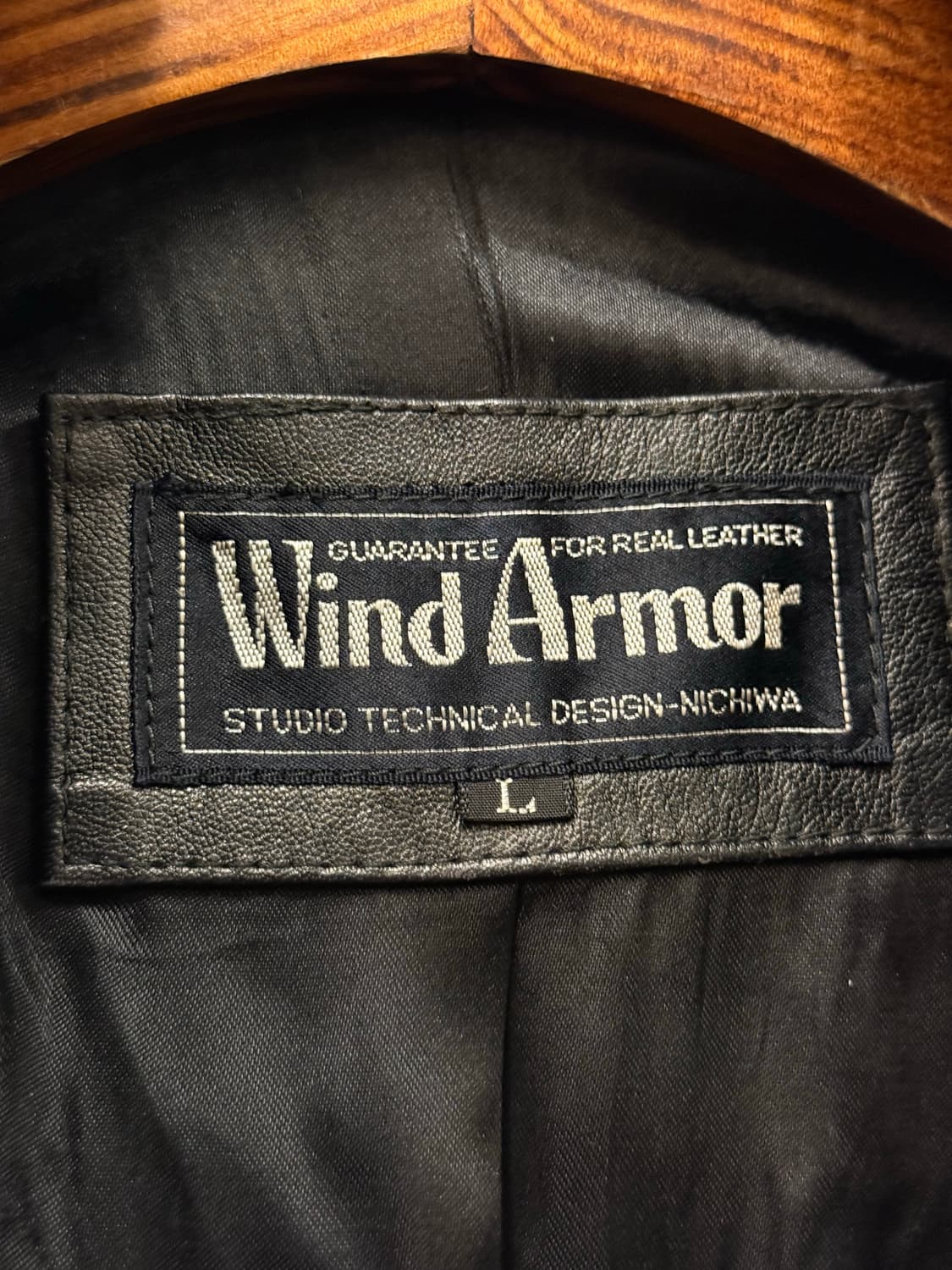 L) WIND ARMOR Leather Mixed Knit Jacket 상품이미지8