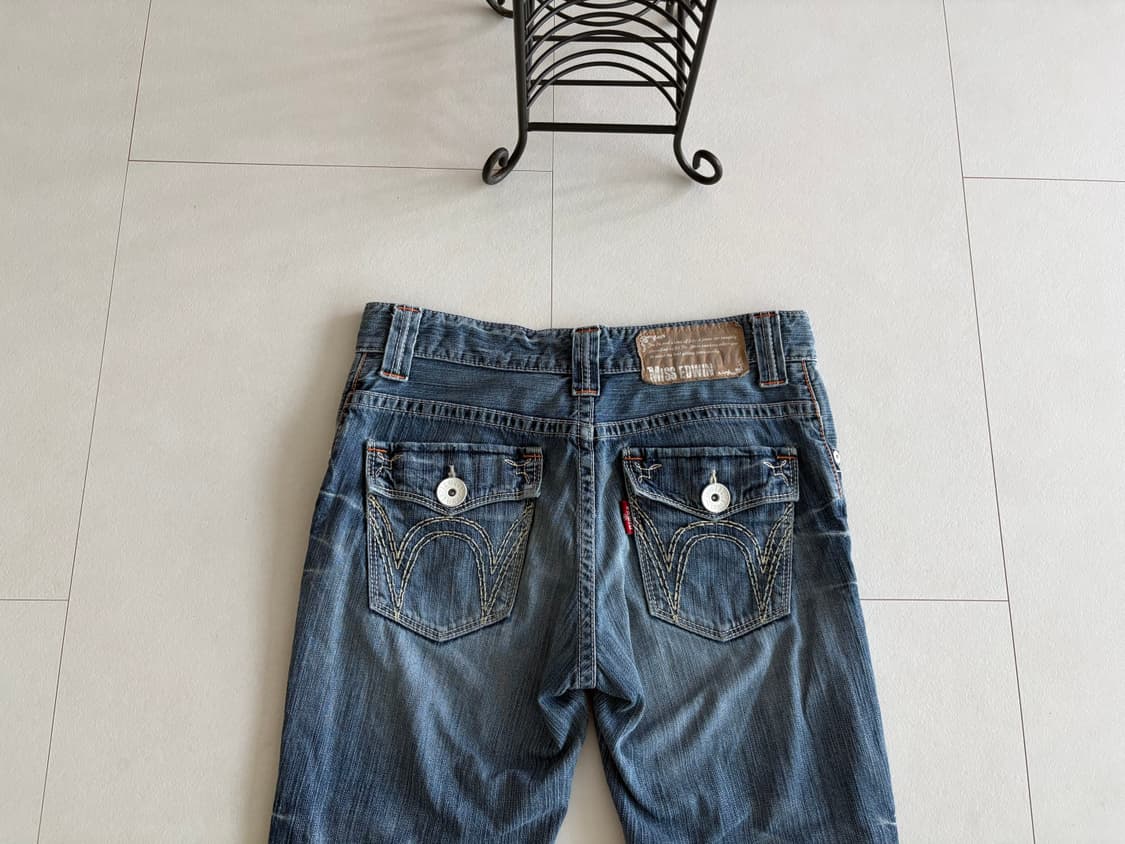 edwin) vintage wash straight jeans 상품이미지1