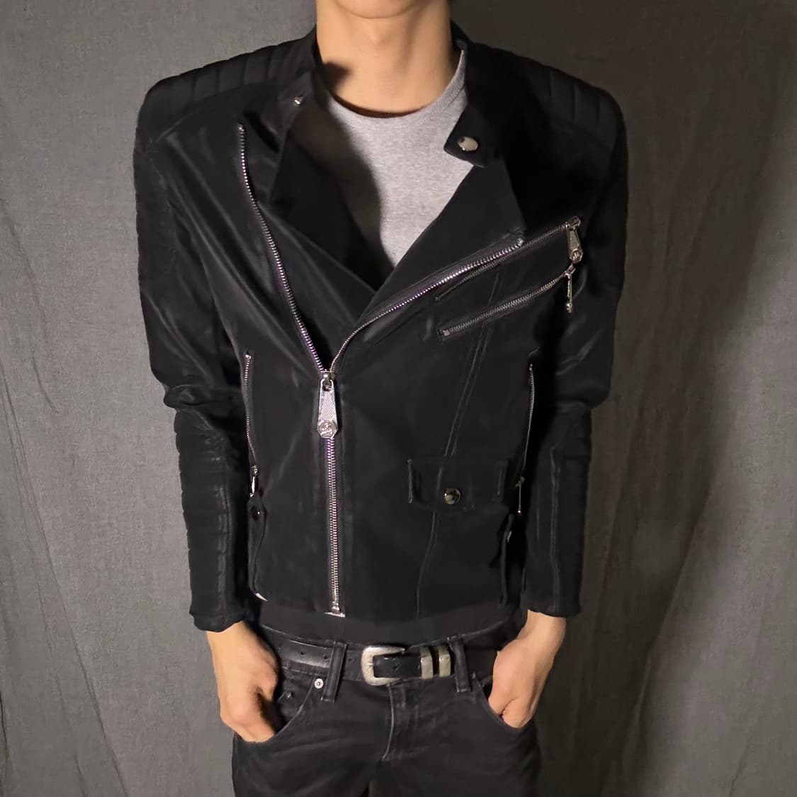 vintage rider black jacket 상품이미지1