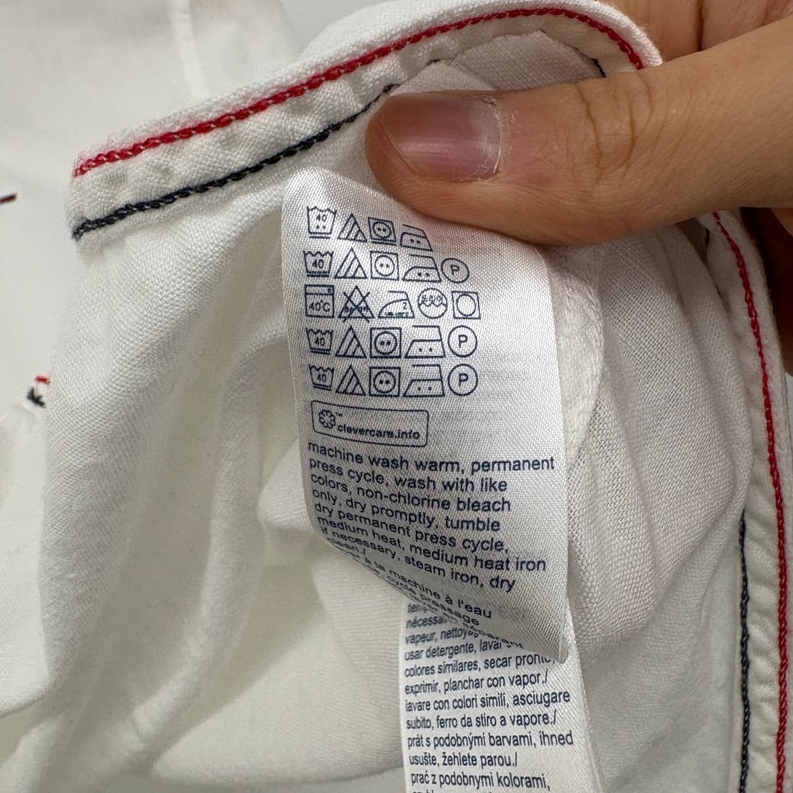 타미힐피거 화이트 긴팔 셔츠 남s 상품이미지6