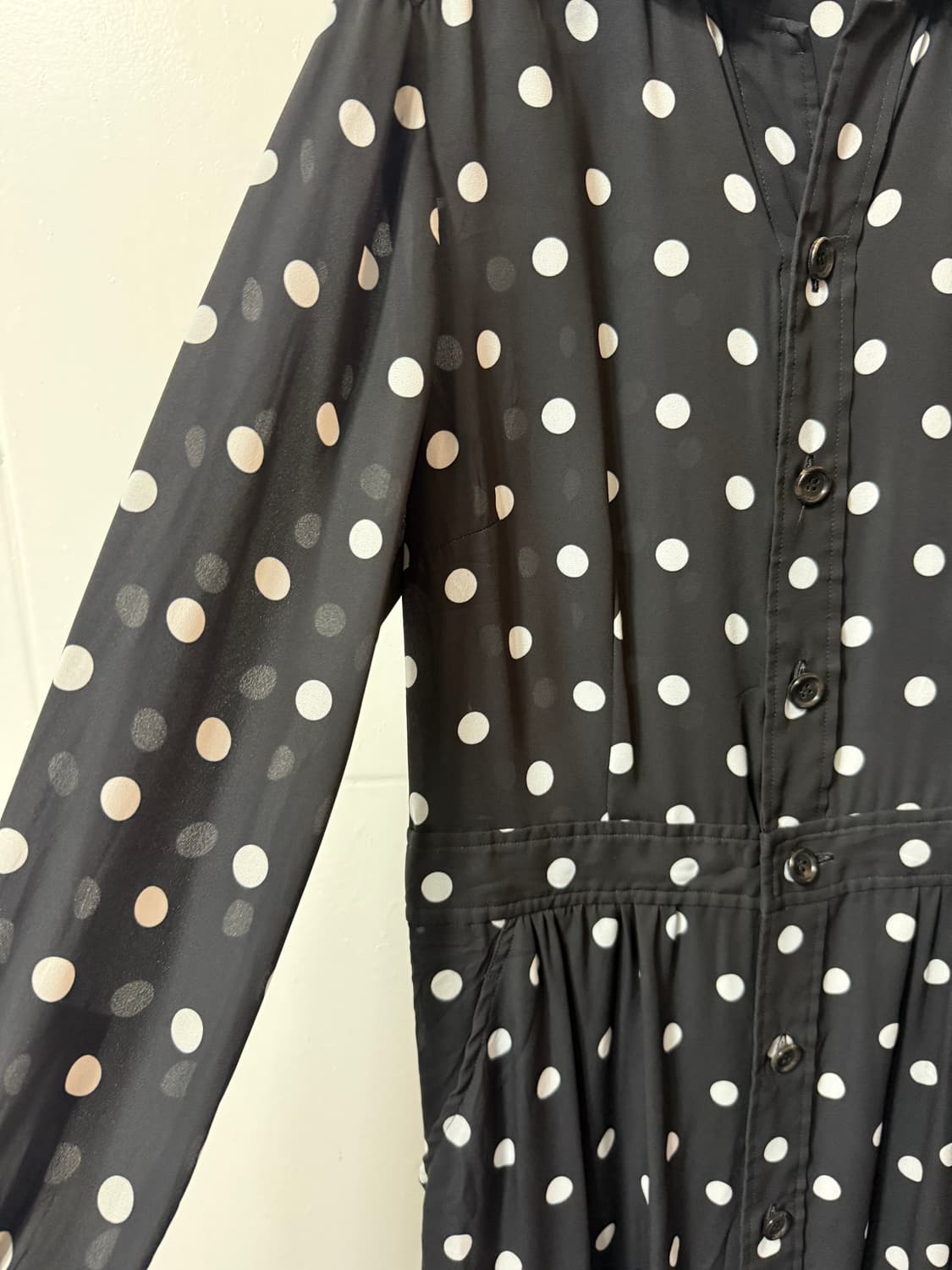 꼼데가르송 도트 셔츠 롱 원피스 상품이미지4