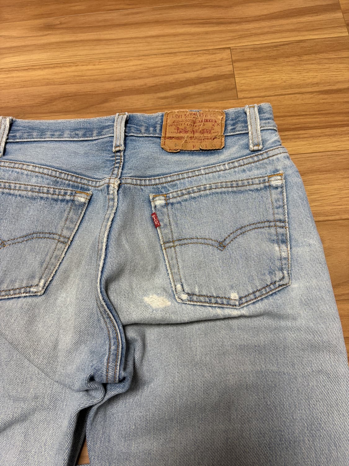 리바이스 501 디스트로이드 연청 상품이미지2