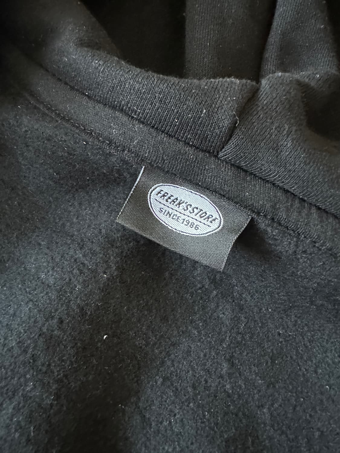 프릭스스토어 12온즈 오버핏 후드집업(블랙) 상품이미지9