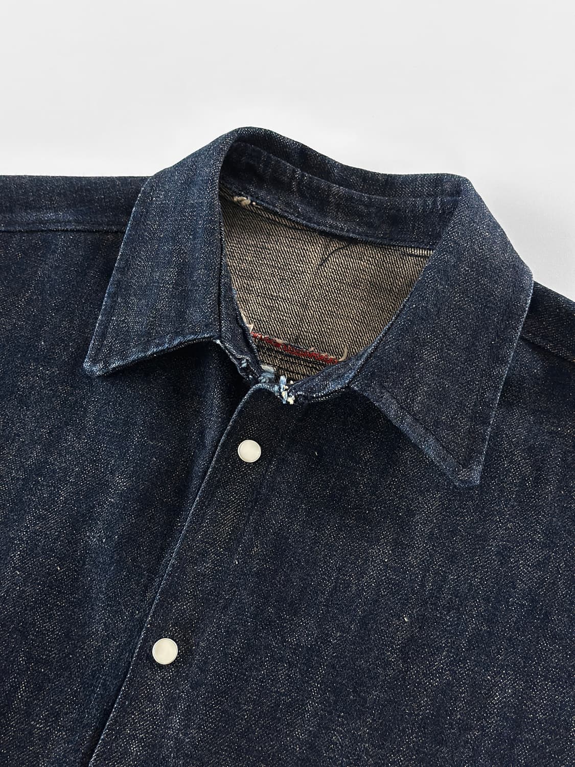(Sample) 빈티지 인디고 셀비지 데님 워크 셔츠 자켓 상품이미지5