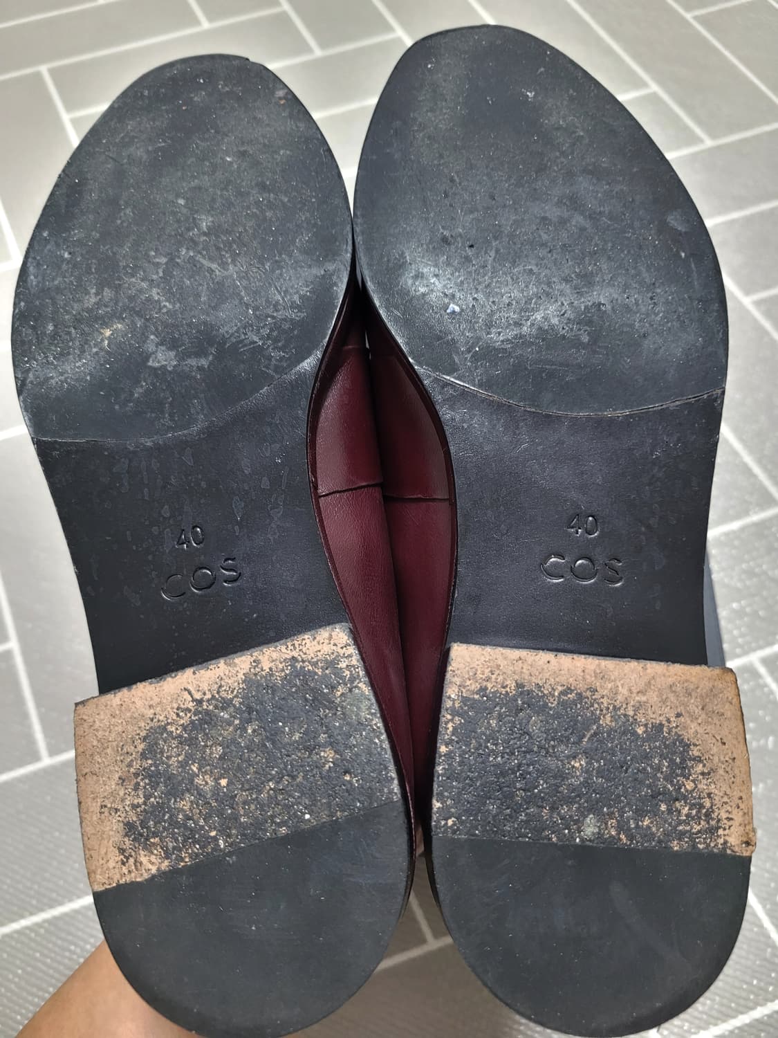COS 코스 여성 레더 페니 로퍼 슈즈 255 상품이미지7