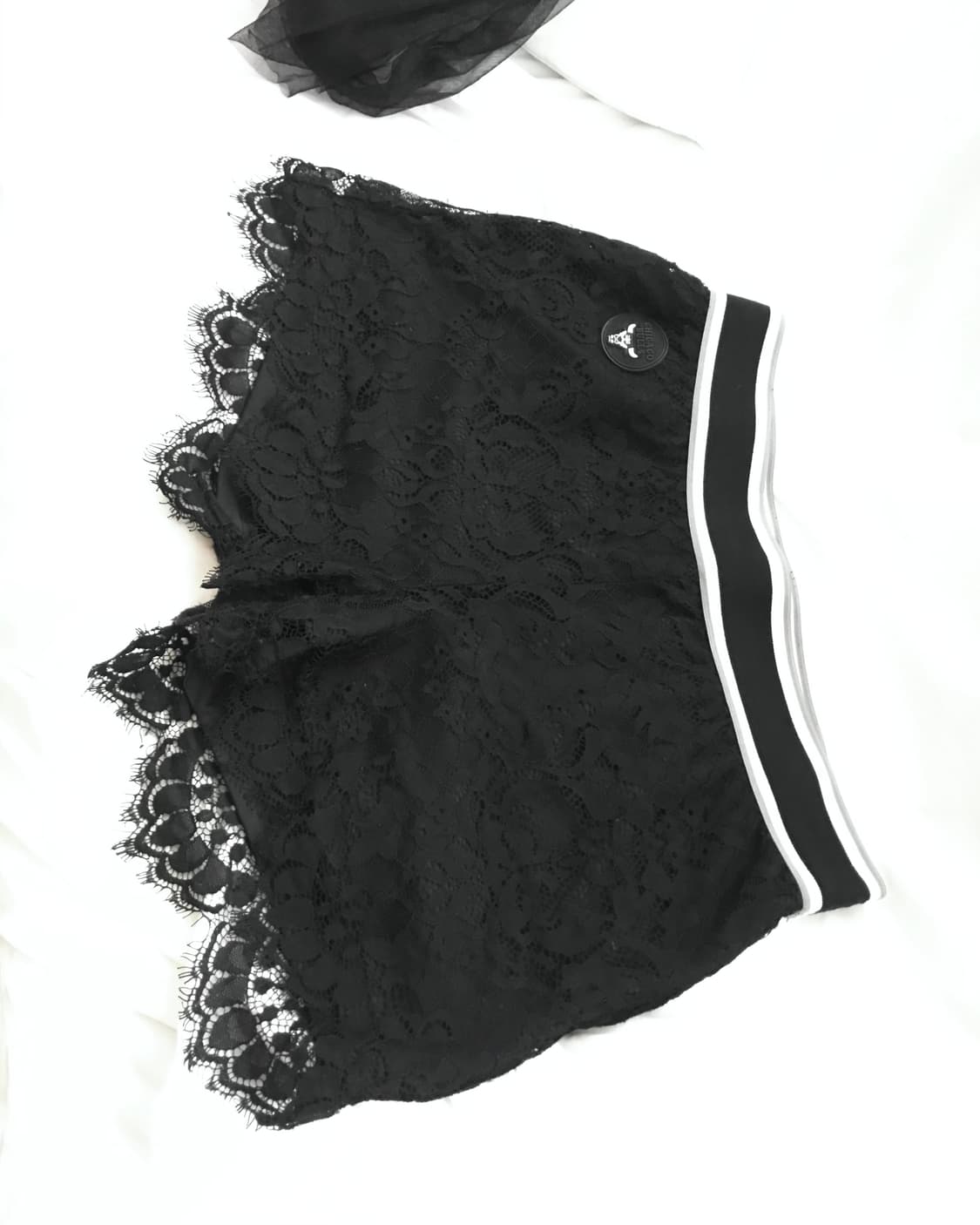 NBA black lace banded shorts 상품이미지2