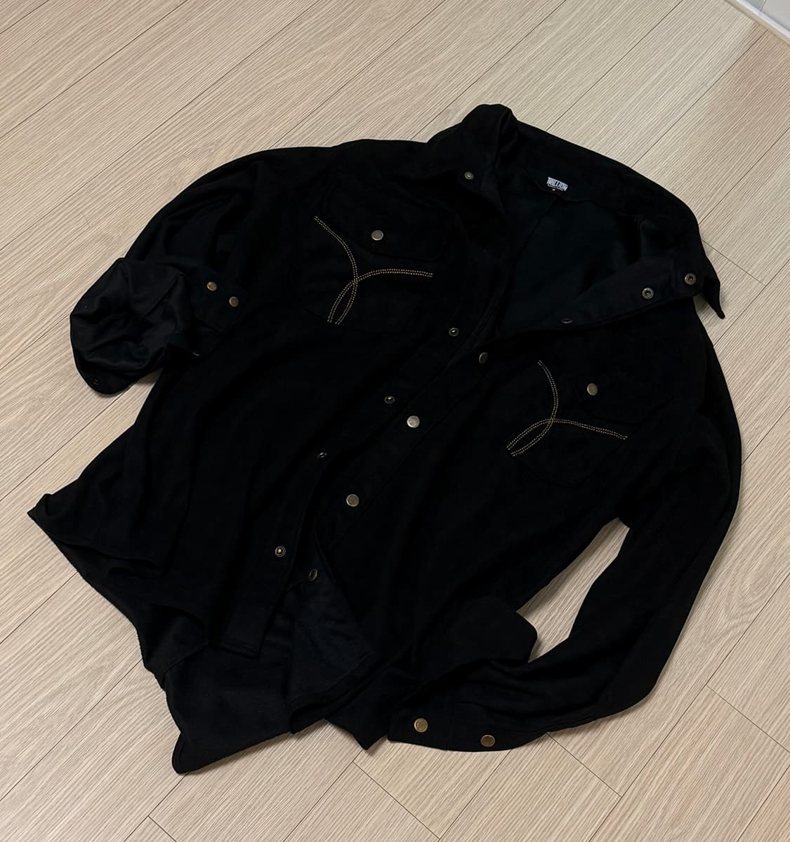 트릴리온 스웨이드 셔츠 블랙 M 상품이미지1