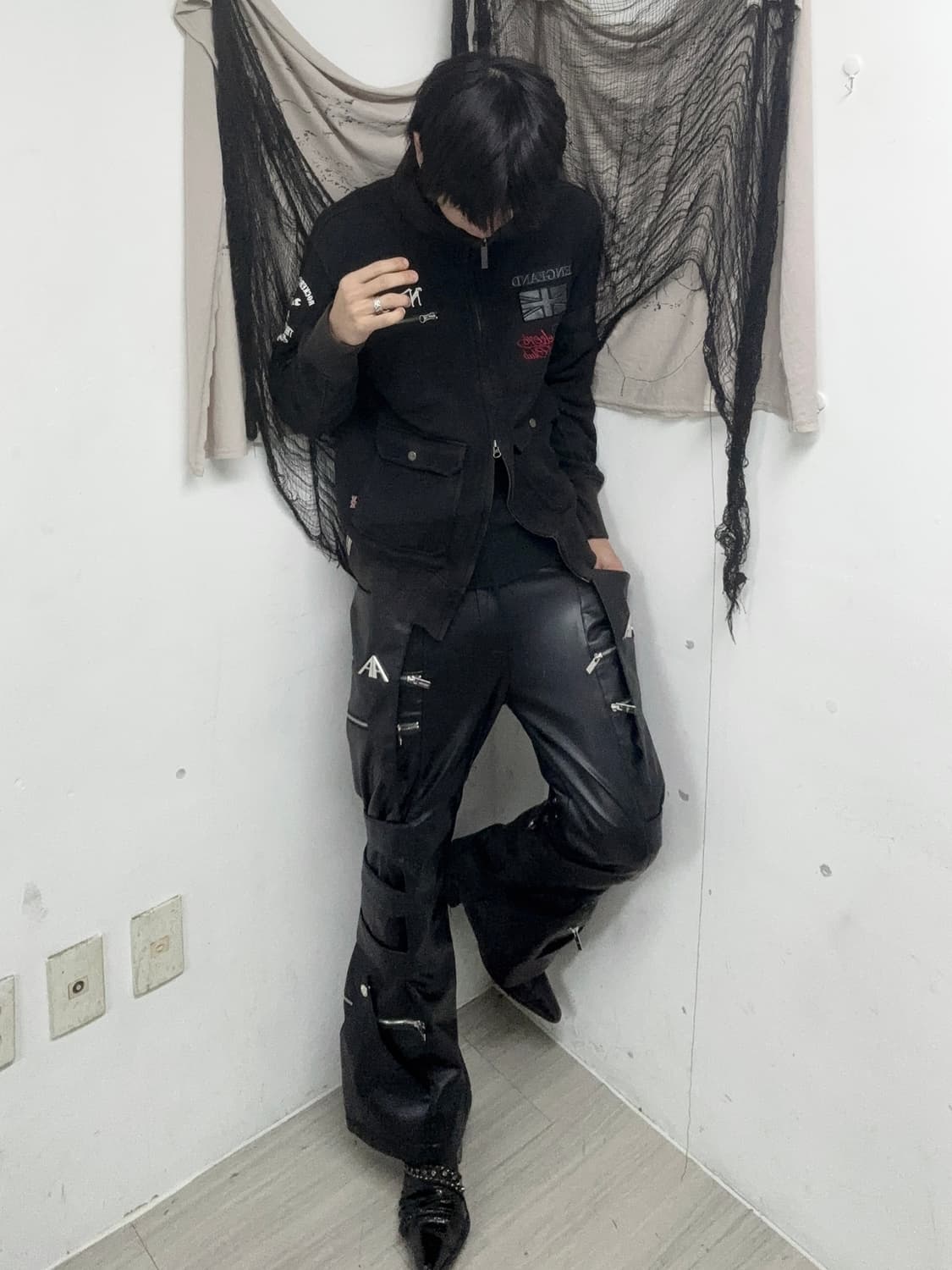 [Norton]Biker Print Bono-Hoodie 2-way Zi 상품이미지3