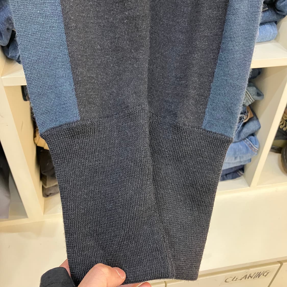 MM6 메종마틴마르지엘라 배색 스웻 트레이닝 팬츠 XS 상품이미지4