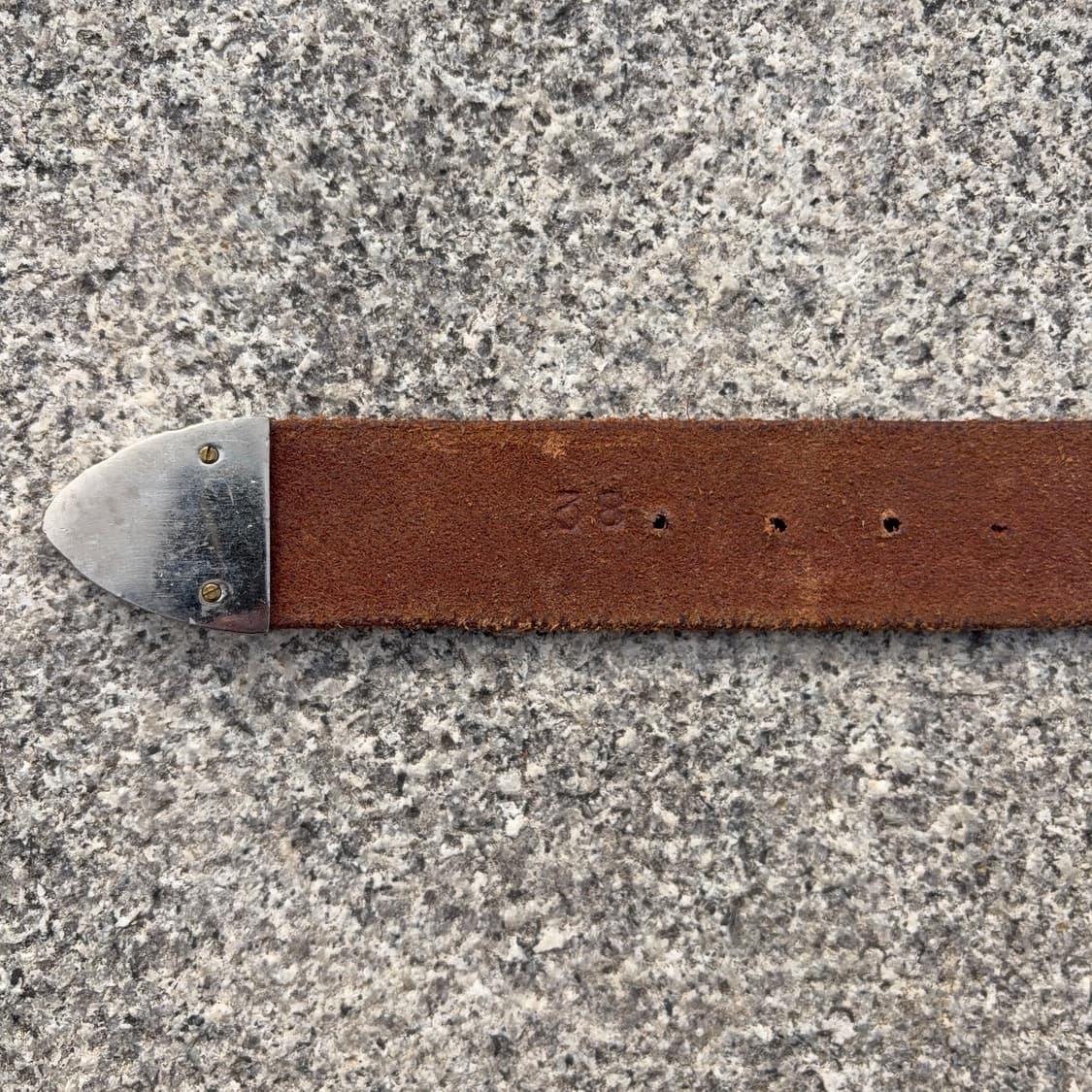 본 모티프 핸드 비즈 웨스턴 레더 벨트  상품이미지7