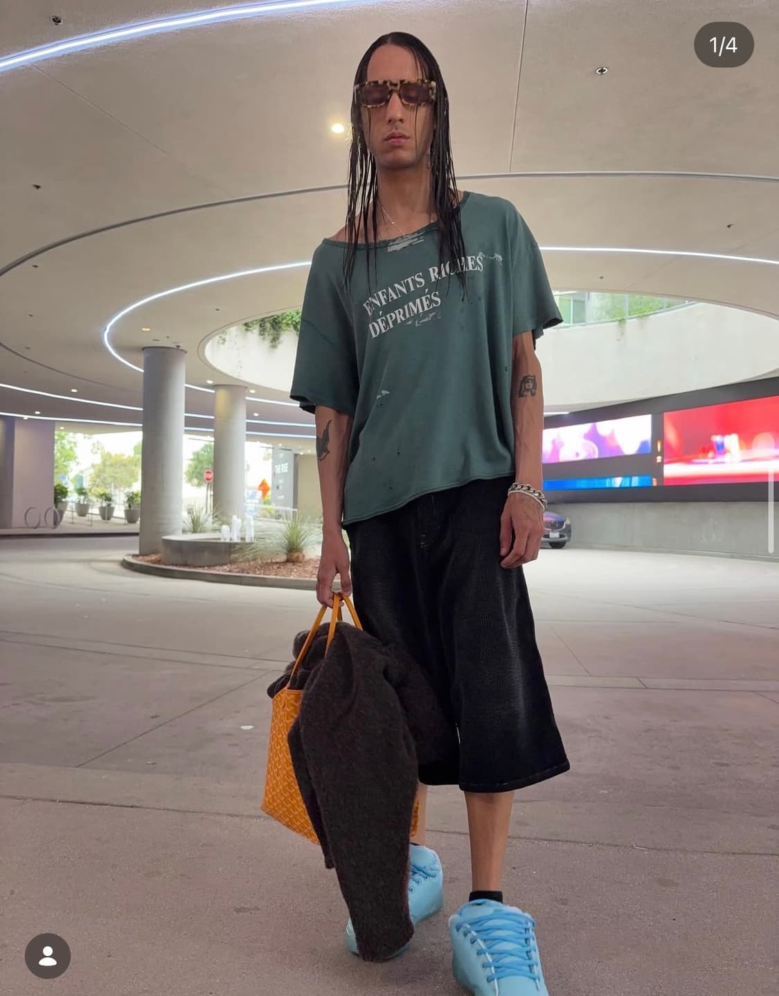 앙팡리쉬데프리메 ERD 로고 티셔츠 반팔 그린 상품이미지1