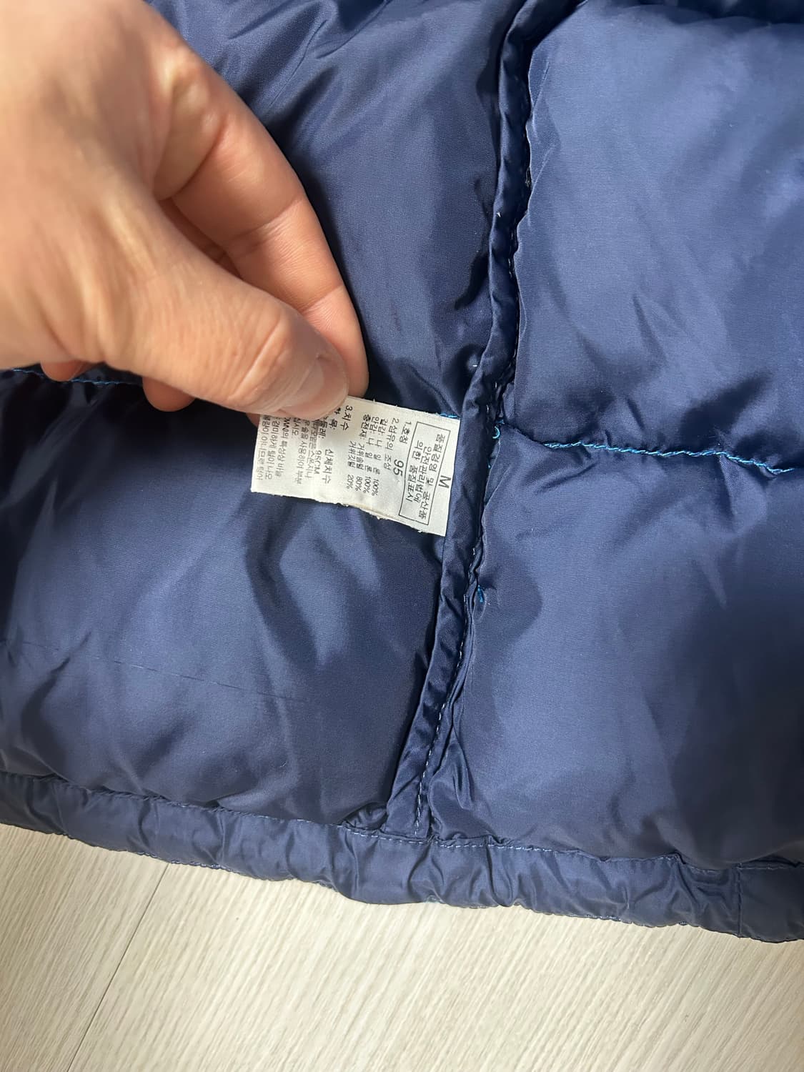 노스페이스 눕시 패딩 블루 M 상품이미지8