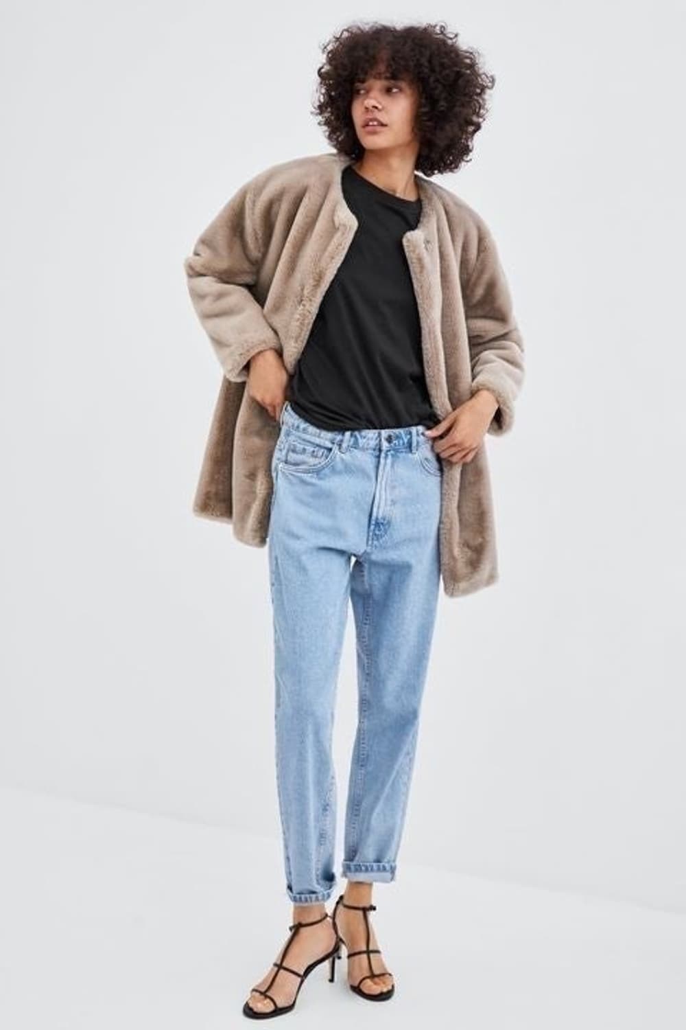 ZARA 자라 에코 퍼 자켓 상품이미지5