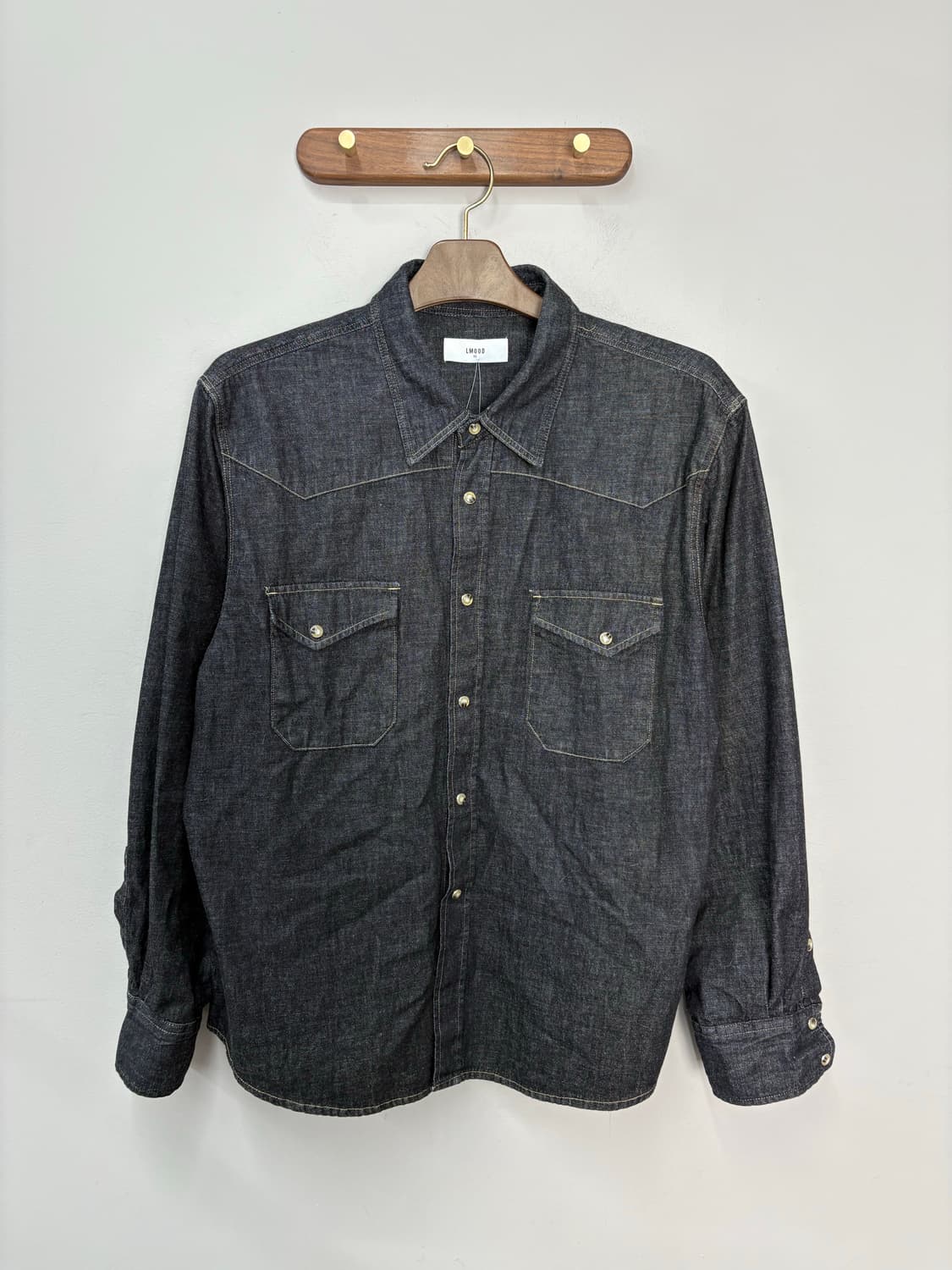 엘무드 인디고 웨스턴 데님 셔츠 A3501 상품이미지2