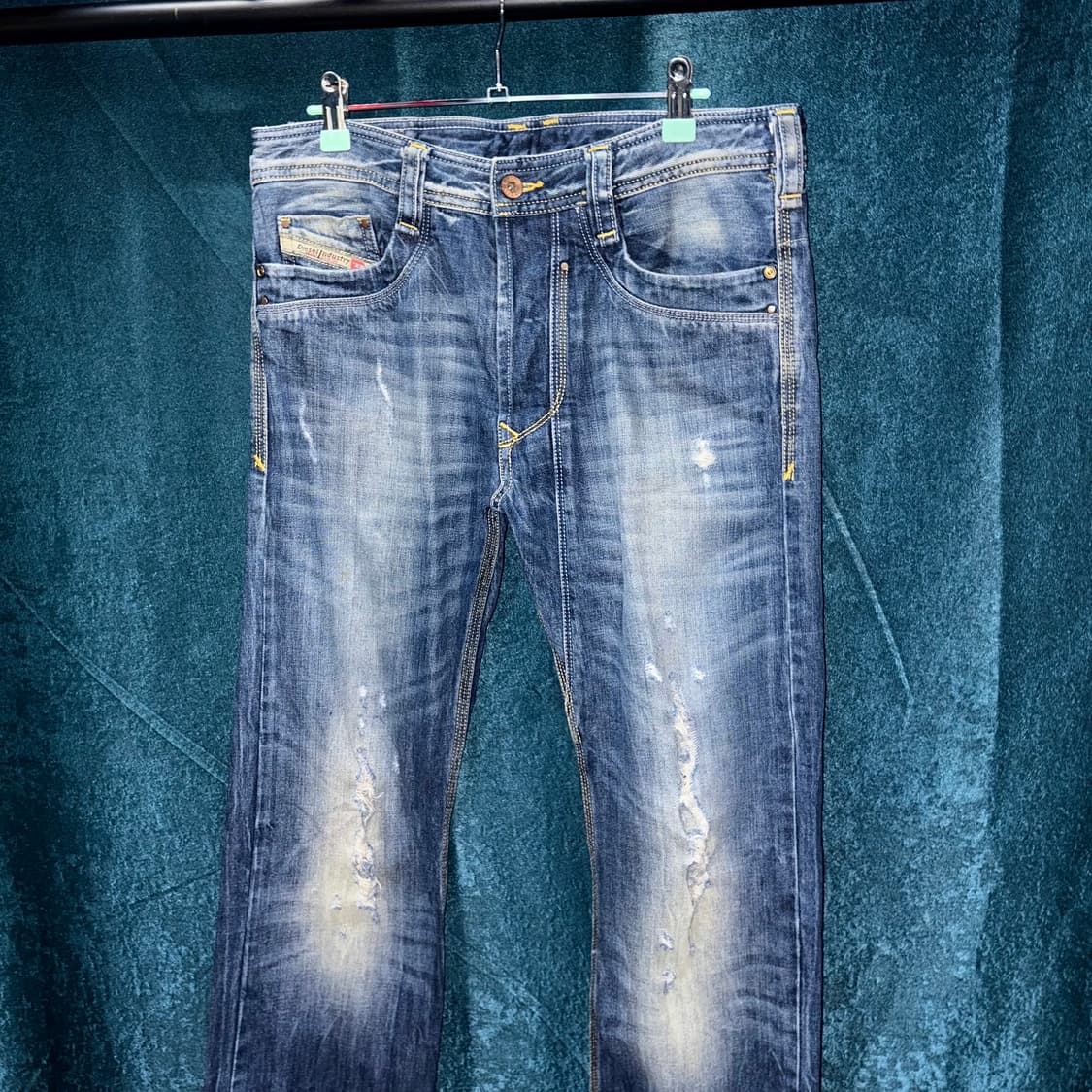 (33) 디젤 티멘 워싱 데미지 데님 팬츠 상품이미지2