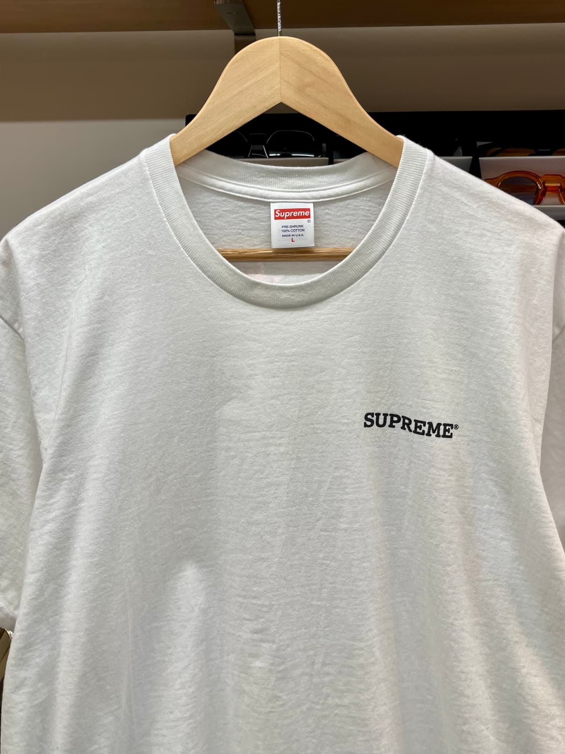 [105] 슈프림 패치워크로고 반팔티 L  상품이미지2