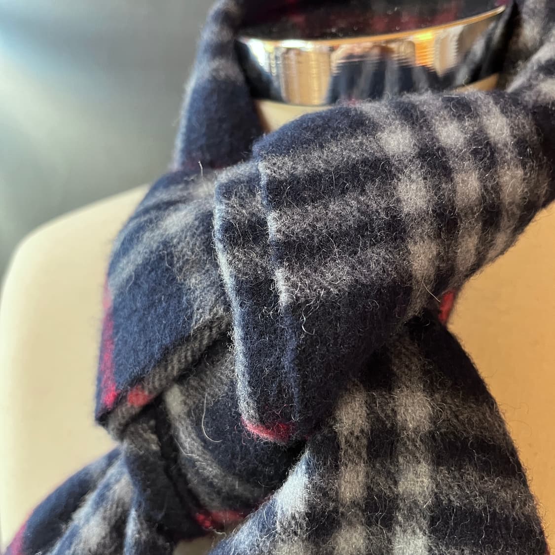 버버리 노바체크 캐시미어 머플러 영국 생산 상품이미지4