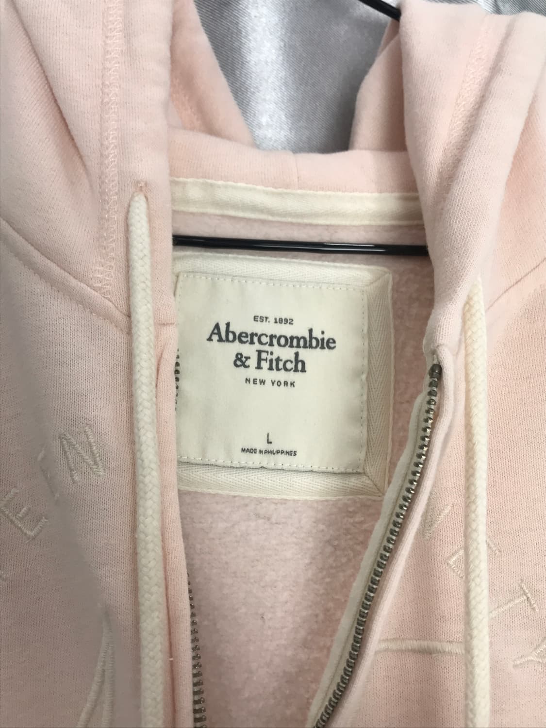Abercrombie & Fitch Pink Hoodie Zip-Up 상품이미지6