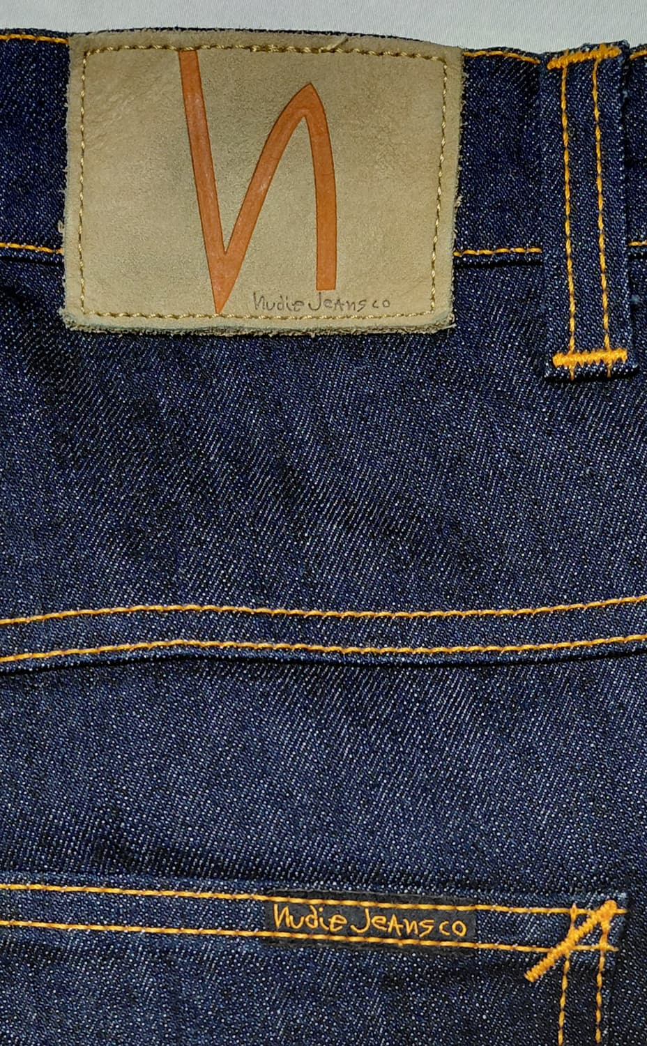 [W33/L32] 누디진 Thin Finn Dry Ecru Embo 상품이미지9