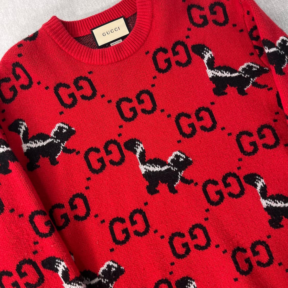 105 구찌 스컹크 멀티 로고 울 니트  상품이미지2