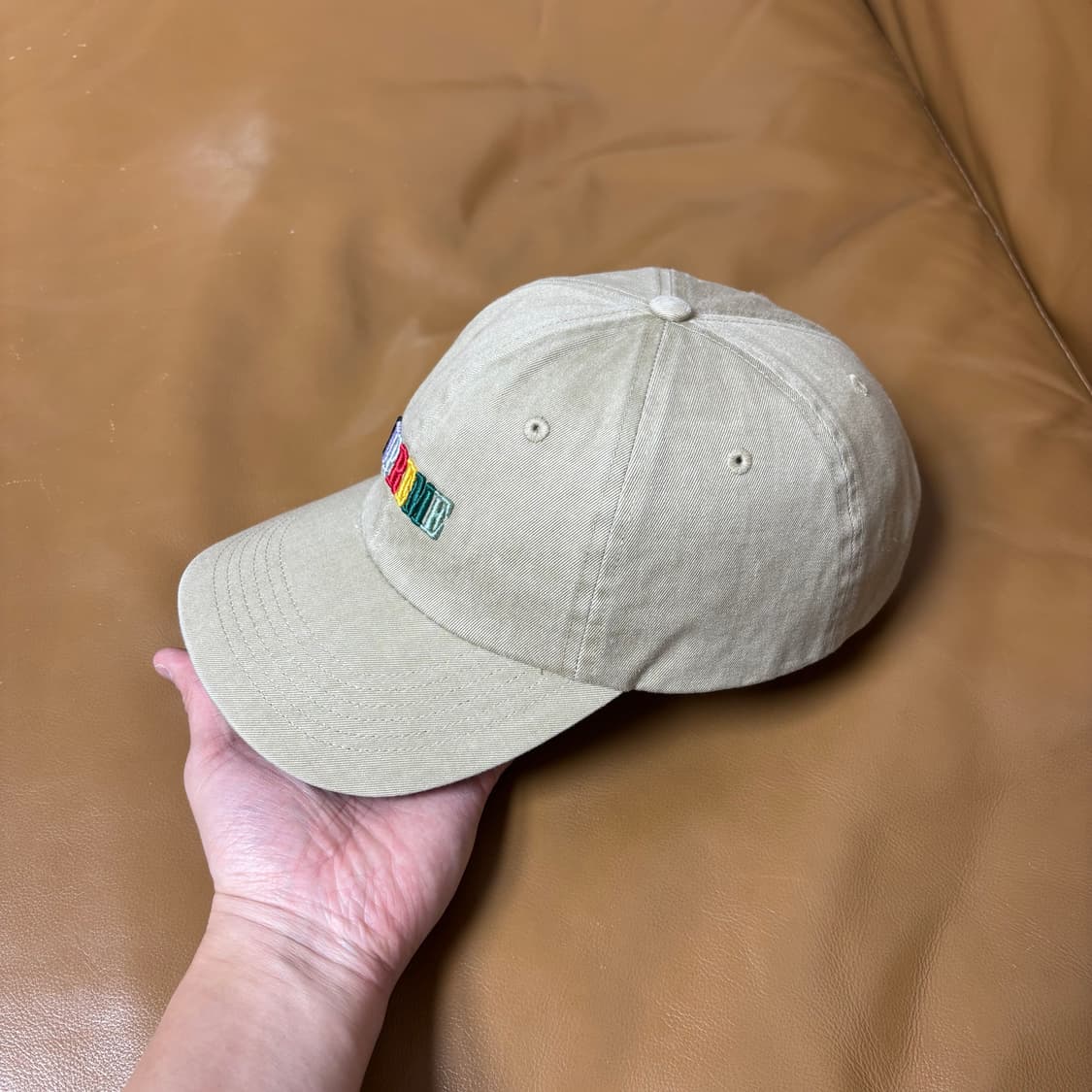 슈프림 6패널 볼캡 모자 피그먼트 워시드 탄 상품이미지4