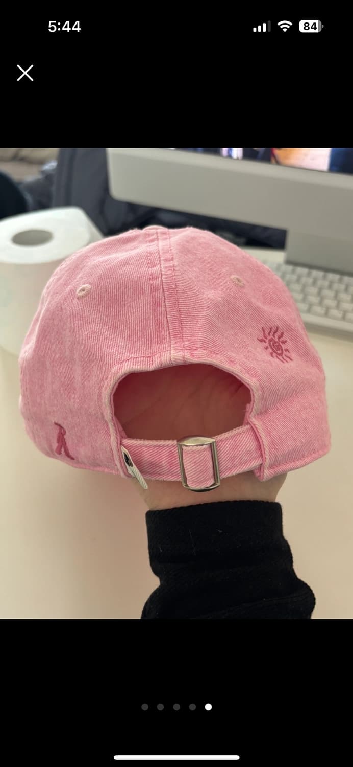 Kijun 기준 핑크 데님 볼캡 상품이미지3