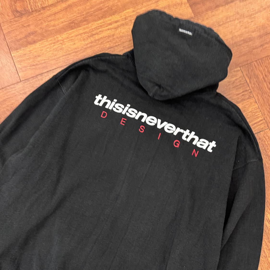 XL(110) 디스이즈네버댓 빅로고 후드 티셔츠  상품이미지3
