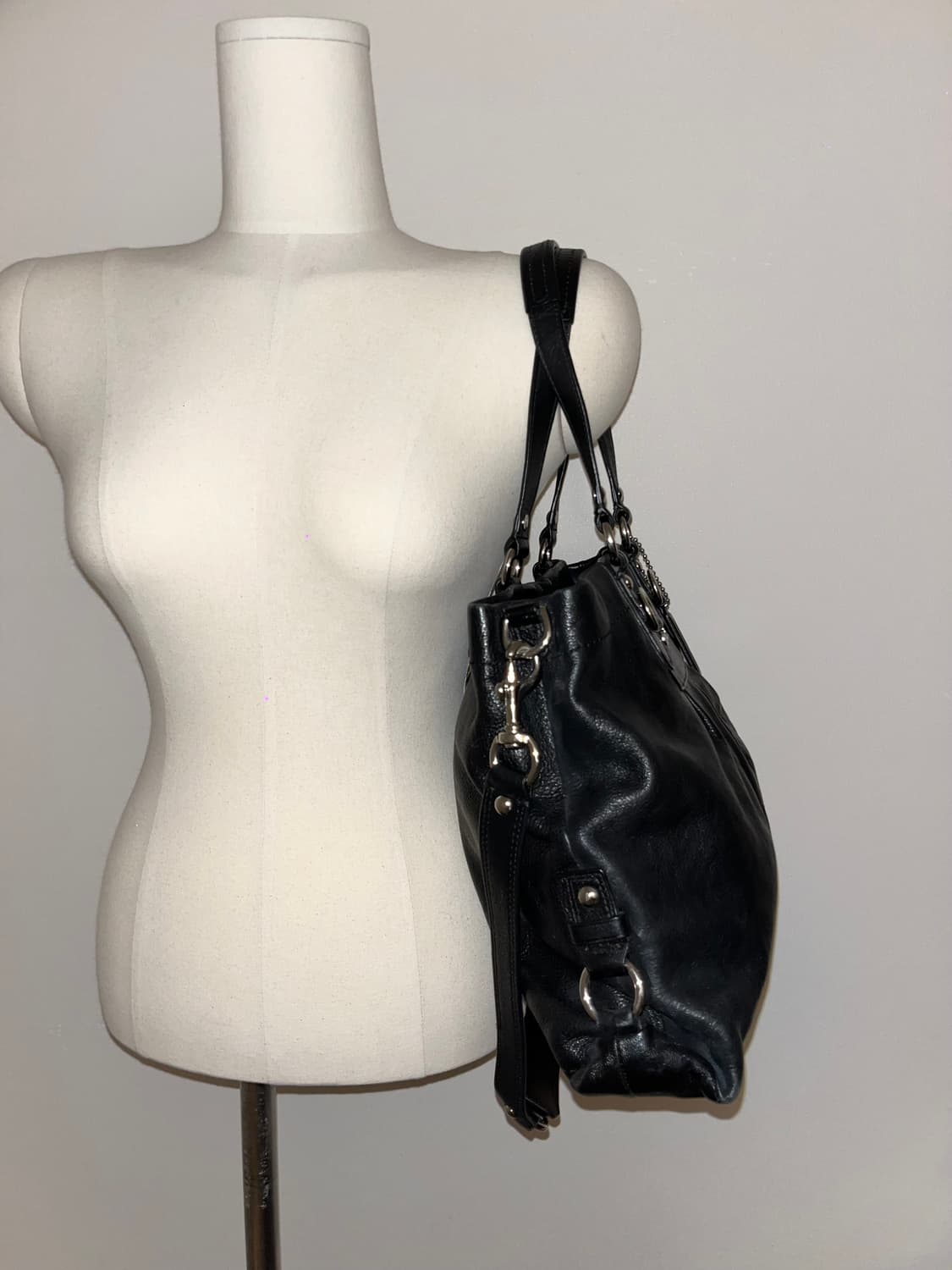 📦 Coach big black Shoulder Bag 상품이미지4