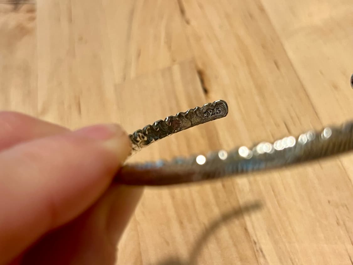 925 실버 빈티지 뱅글 팔찌 상품이미지8