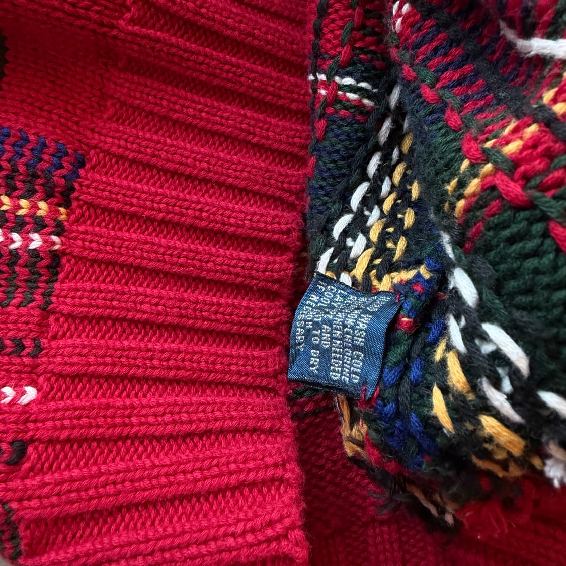 폴로 랄프로렌 체크 니트 스웨터 상품이미지6