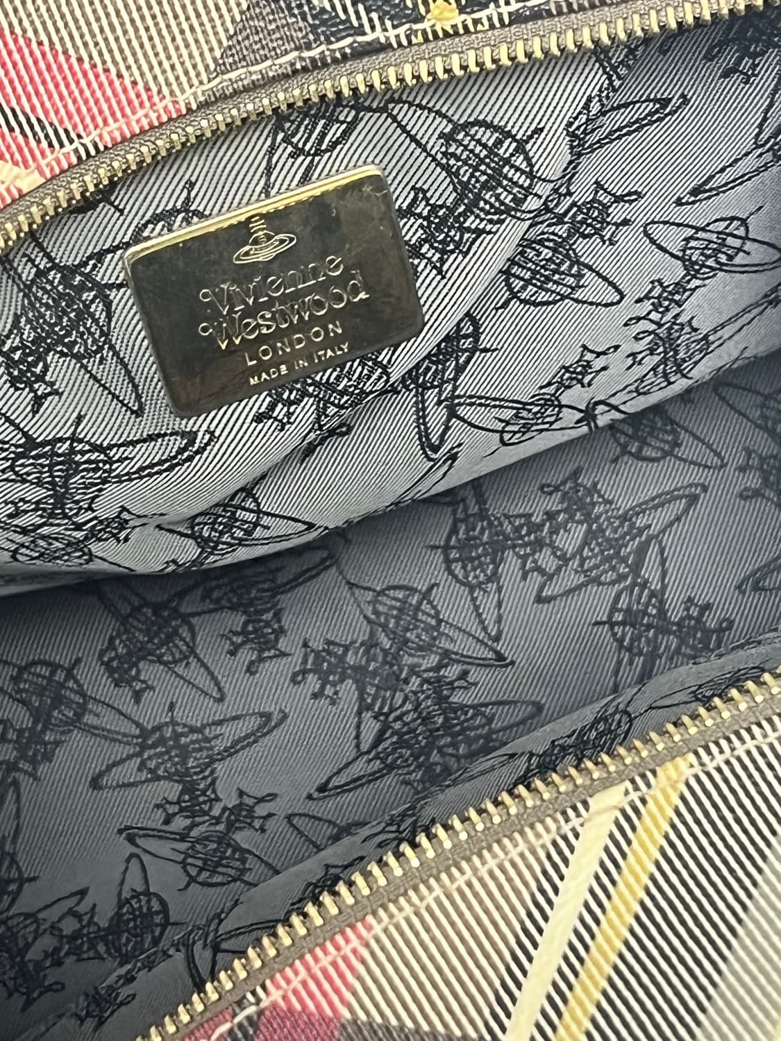 비비안웨스트우드 타탄체크 가방 상품이미지3