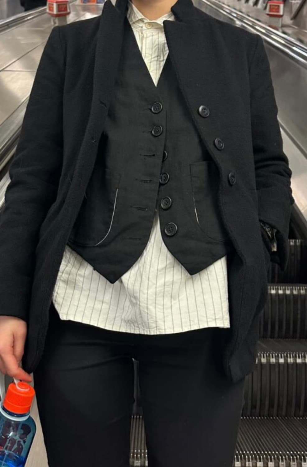 투빌더스하우스 린넨 코튼 웨이스트 코트 01 L 상품이미지1