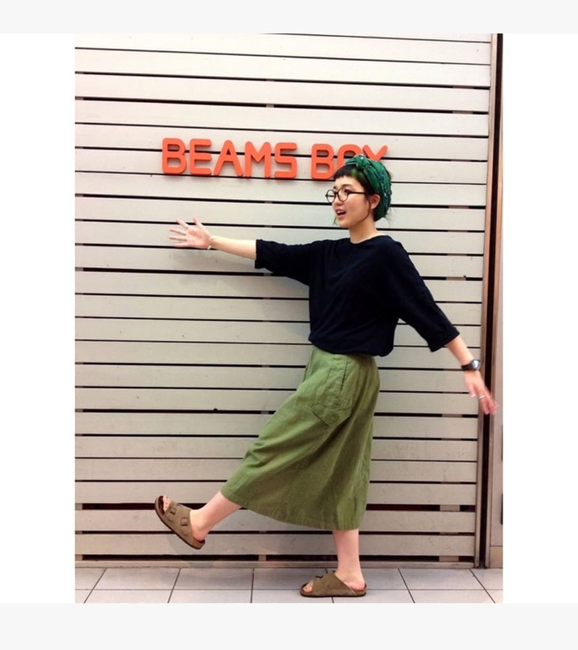 BEAMS BOY - GURKA CARGO SKIRT 상품이미지2