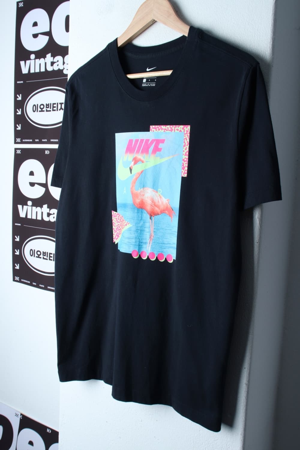 (L-XL) 나이키 반팔 티셔츠 프린팅 여름 블랙 올드스쿨-H32109 상품이미지1