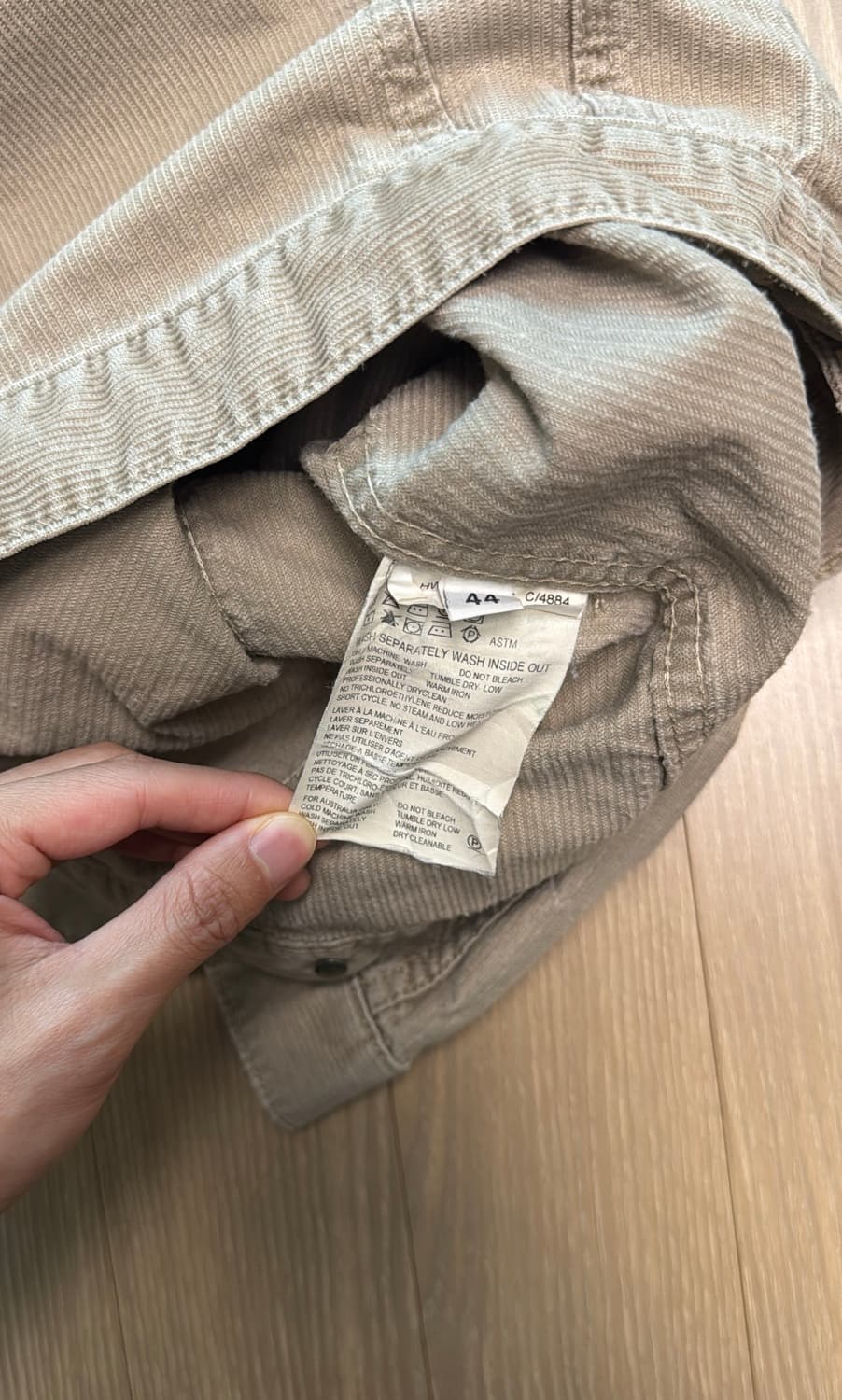 00s 헬무트랭 코듀로이 트러커 자켓 상품이미지5