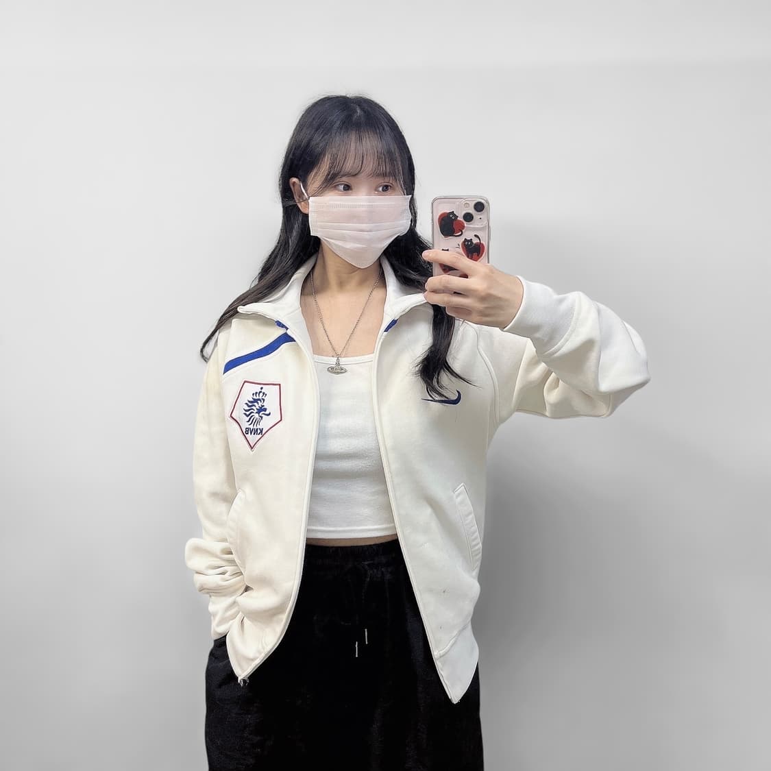 나이키 네덜란드 국대 트랙탑 져지 화이트 상품이미지1